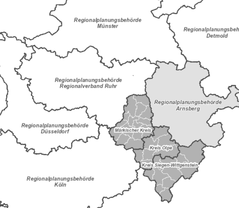 Neuaufstellung Regionalplan Märkischer Kreis, Kreis Olpe und Kreis Siegen-Wittgenstein